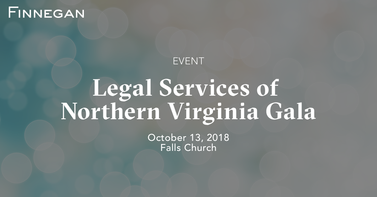 Legal Services of Northern Virginia Gala Events Finnegan Leading