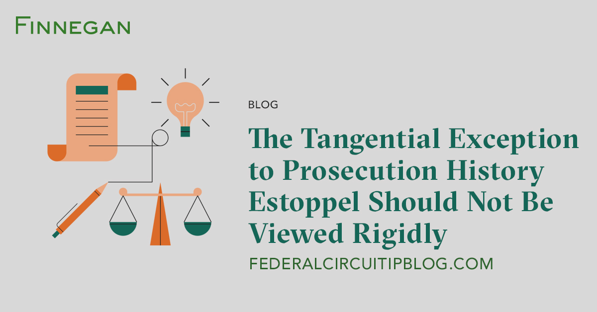 The Tangential Exception to Prosecution History Estoppel Should Not Be ...