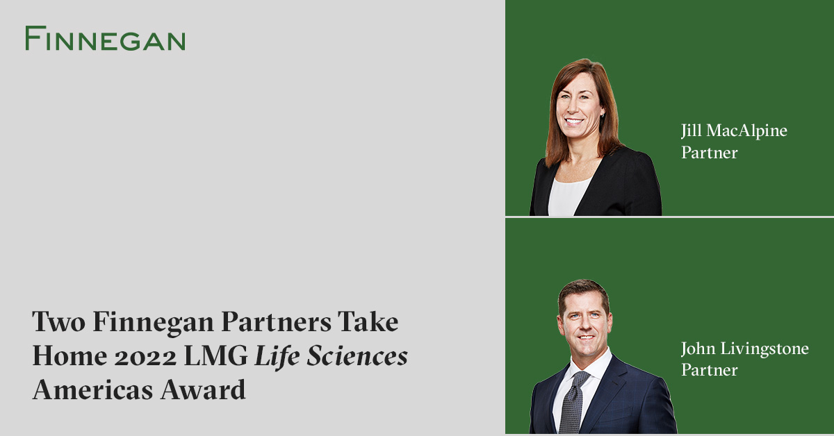 Two Finnegan Partners Take Home 2022 LMG Life Sciences Americas Awards
