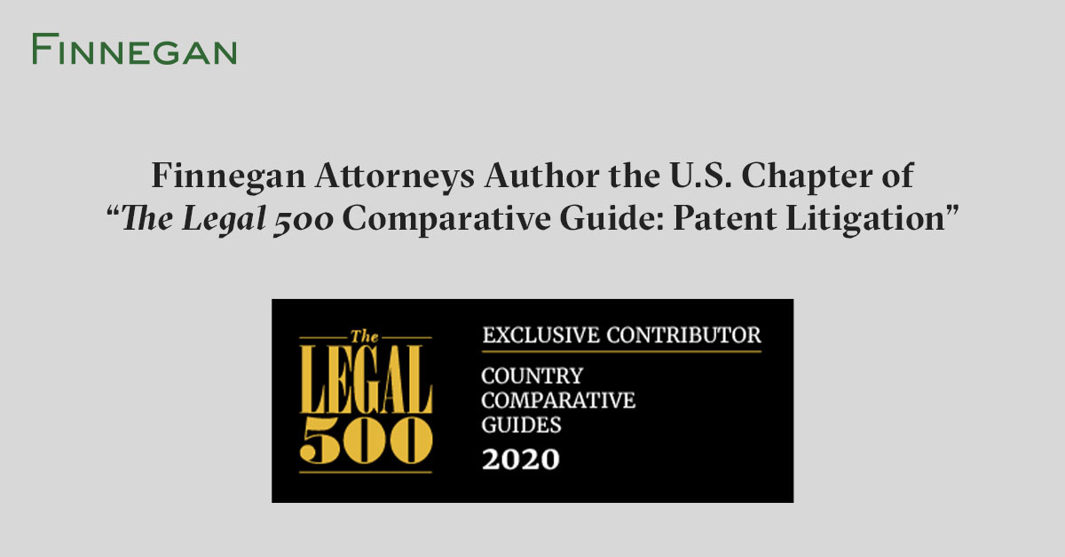 2020 Comparative Legal Guide United States Patent Litigation