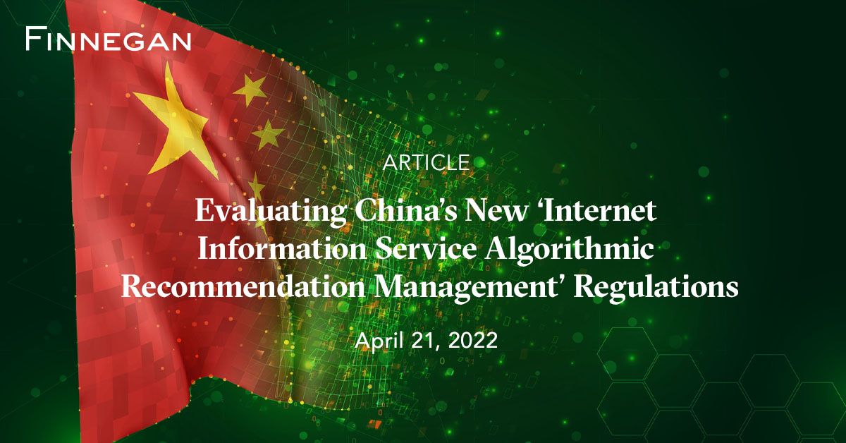 Evaluating China’s New Information Service Algorithmic Management