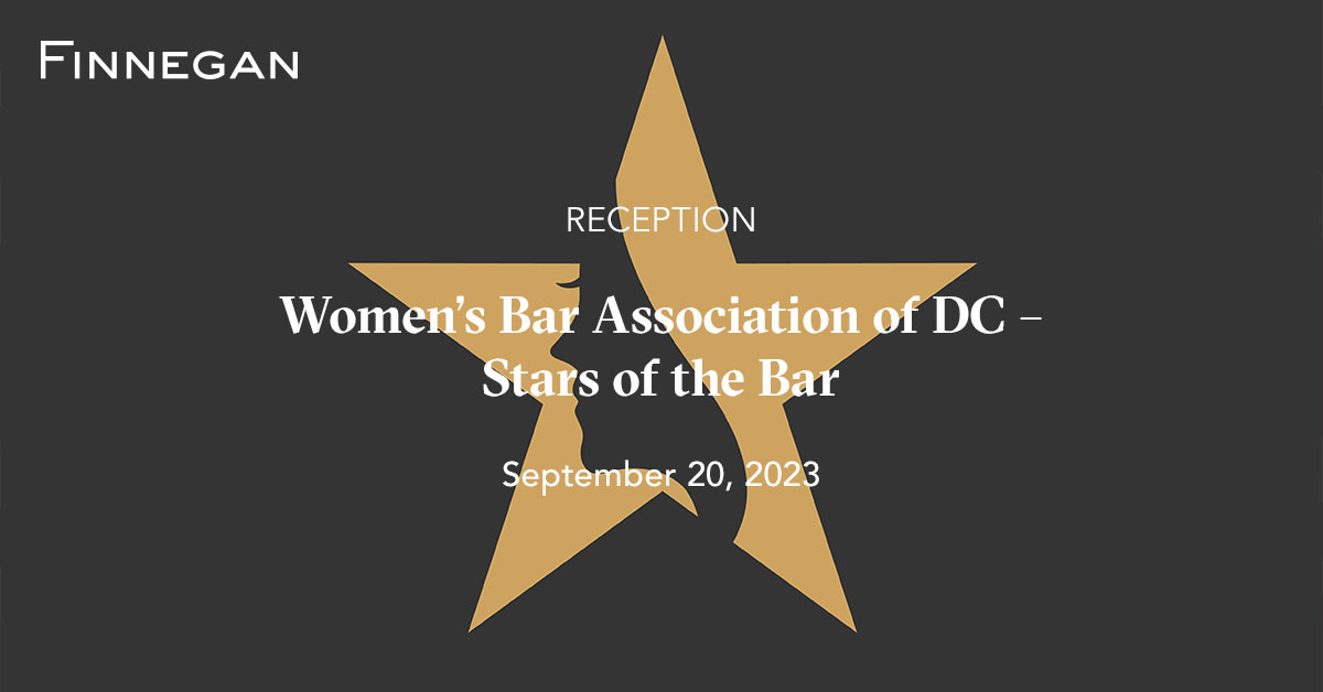 Women’s Bar Association of DC Stars of the Bar Events Finnegan
