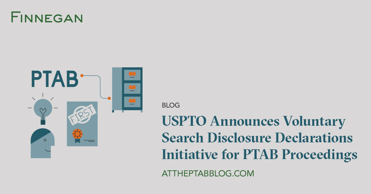 View of USPTO Announces Voluntary Search Disclosure Declarations Initiative for ...