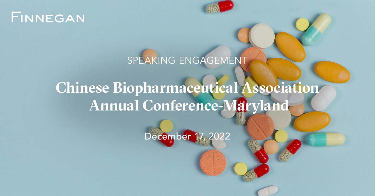 2022 CBA Annual Conference Events Finnegan Leading IP+ Law Firm