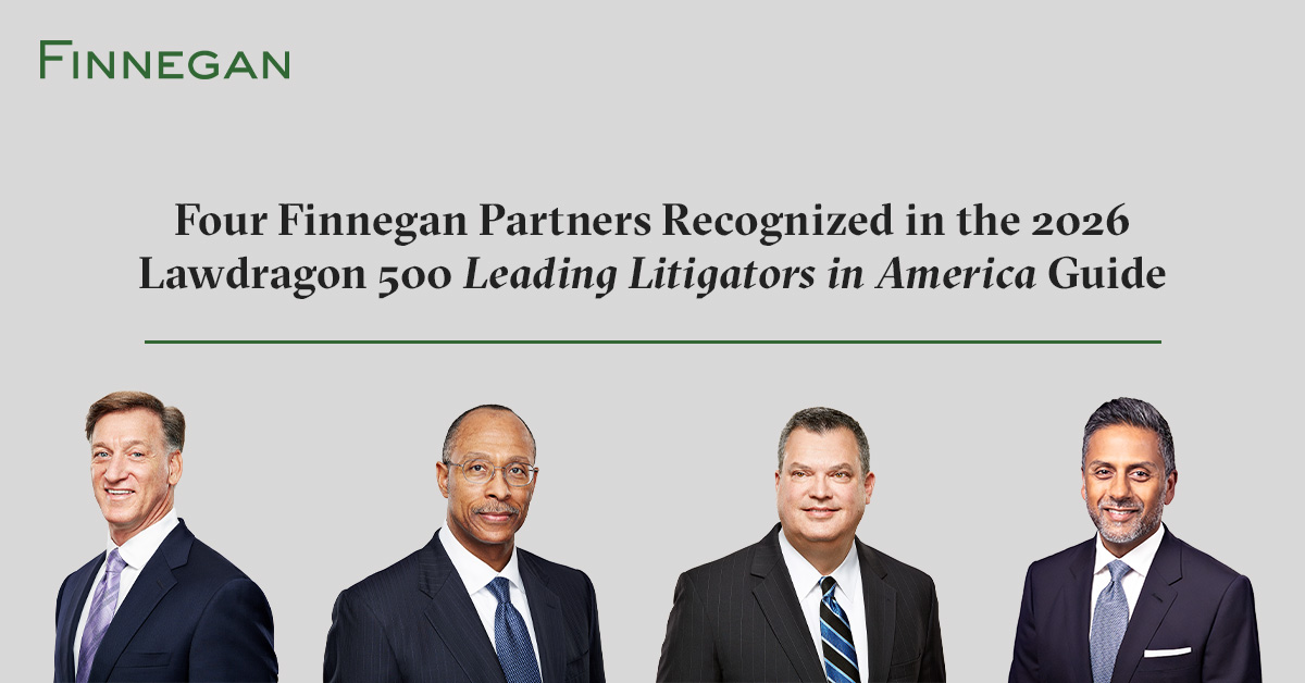 Four Finnegan Partners Recognized in the 2026 Lawdragon 500 Leading ...