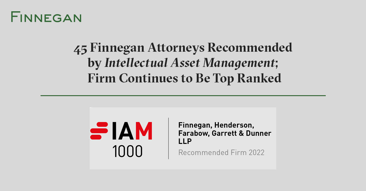 45 Finnegan Attorneys by Intellectual Asset Management