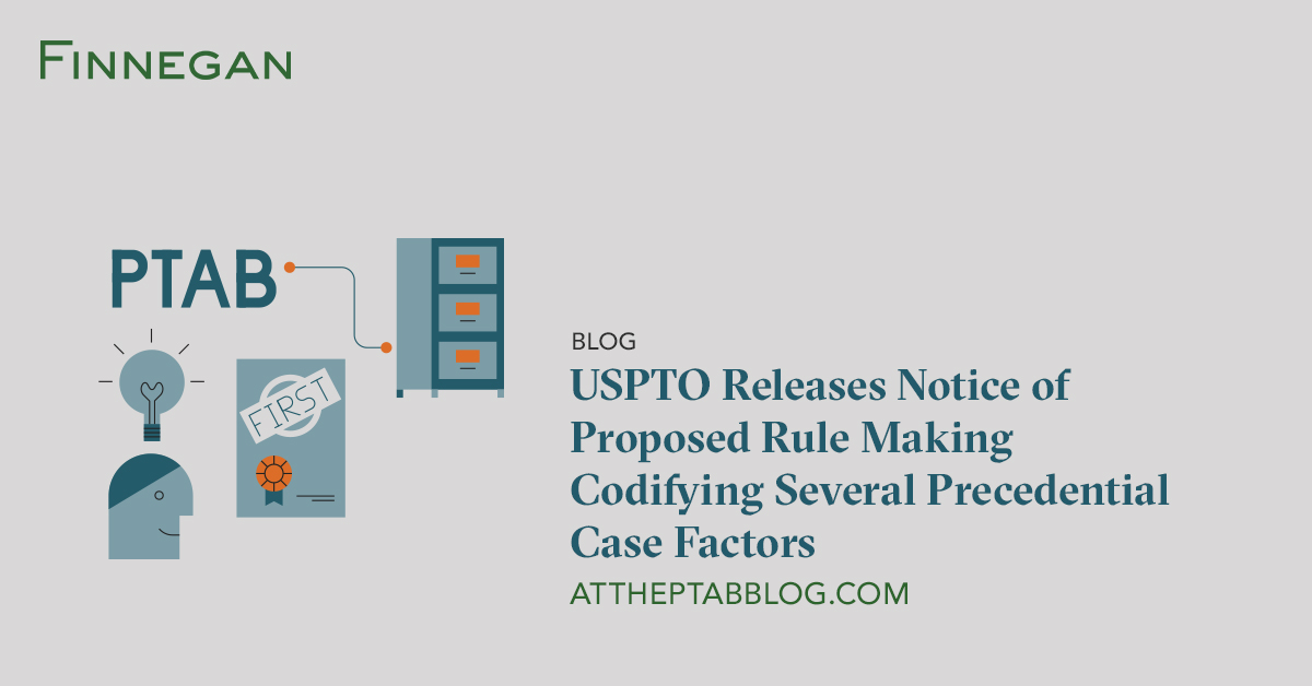 USPTO Releases Notice of Proposed Rule Making Codifying Several ...