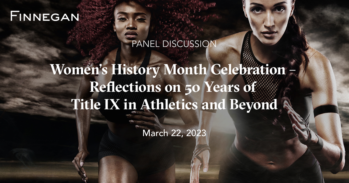 Women’s History Month Celebration - Reflections on 50 Years of Title IX ...