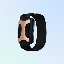 Black and copper colored smart watch