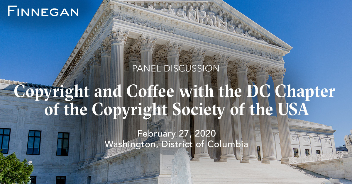Copyright and Coffee with the DC Chapter of the Copyright Society of