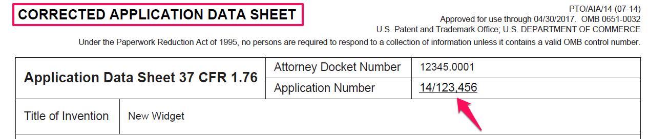 Corrected Application Data Sheet